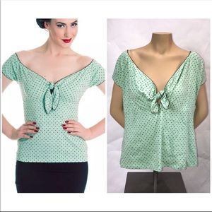 3X Hell Bunny 50s Style Cilia Polka Dot Rockabilly